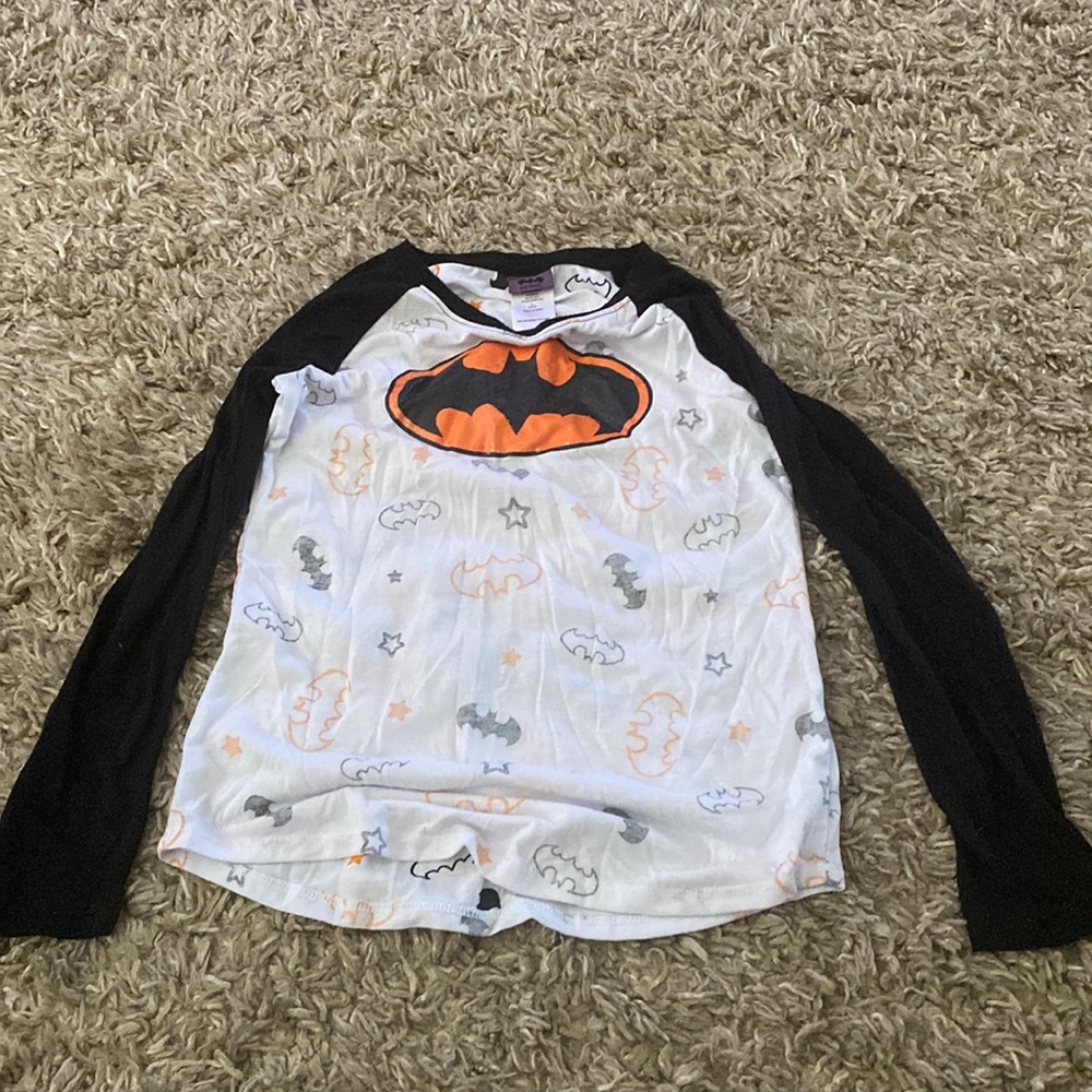 Batman Halloween shirt size L 10/12 used once